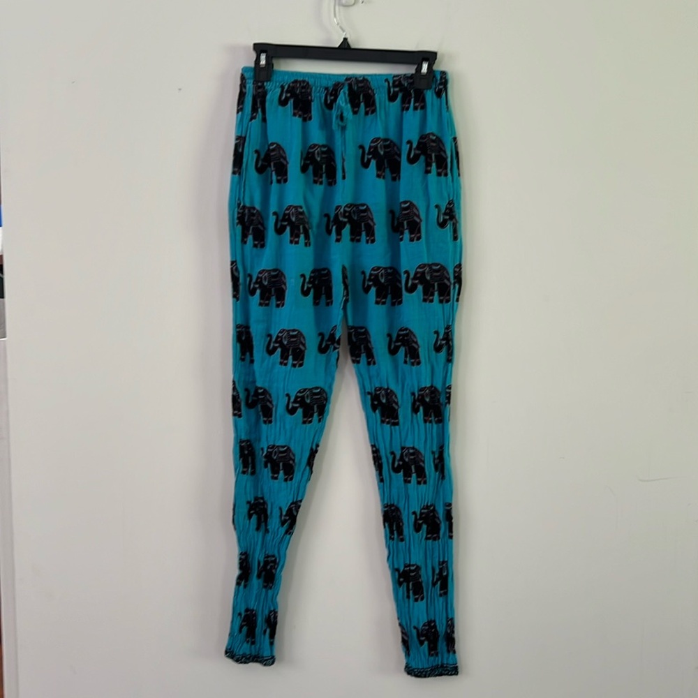 Cotton Thai pants 27” waists stretches to 36” made in Nepal. PJ pants, yoga